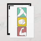 FESTIVUS illustriert Postkarte (Vorne/Hinten)