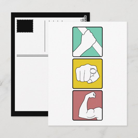 FESTIVUS illustriert Postkarte (Vorne/Hinten)