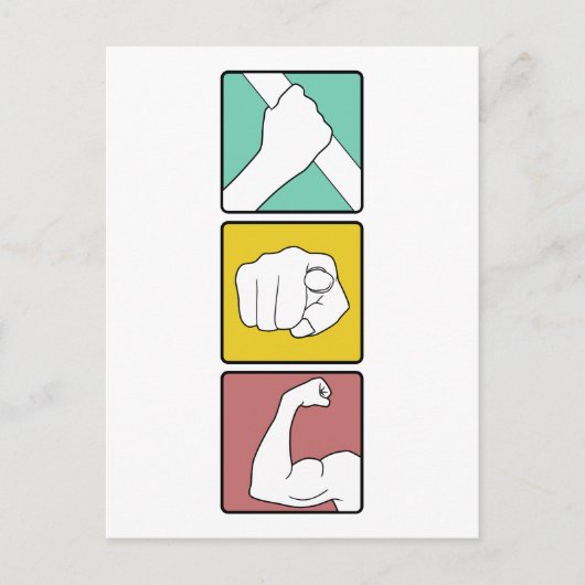 FESTIVUS illustriert Postkarte (Vorderseite)