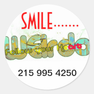 festkleben runder aufkleber