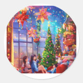 Festkleber" Runder Aufkleber (Vorderseite)