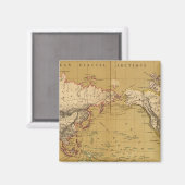 Festlandkarte Magnet (Vorderseite/Rückseite)