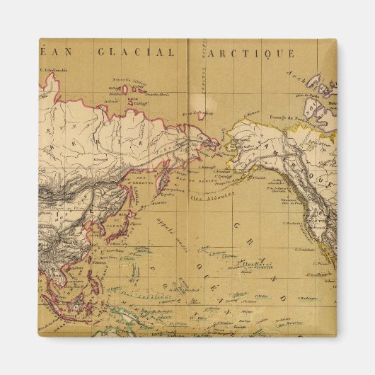 Festlandkarte Magnet (Vorne)