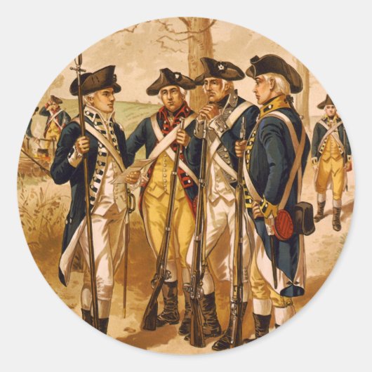 Festlandsoldaten von Henry Alexander Ogden Runder Aufkleber (Vorderseite)