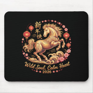 Festlich 2026 Crazy Horse Lady Wilde Seele Ruhiges Mousepad