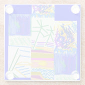 Festlich Abstrakt Glasuntersetzer (Rückseite)