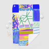 Festlich Abstrakt Golfhandtuch (Insitu)