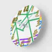Festlich Abstrakt Runde Wanduhr (Winkel)