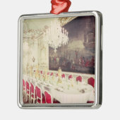 Festlich bewirtender Raum, Entwurf geplant von Silbernes Ornament (Links)