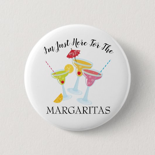 Festlich bin ich hier für Margaritas Button (Vorderseite)