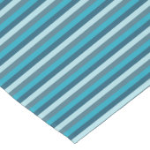 Festlich blaue Streifen Muster Tischläufer (Ecke)