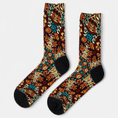 Festlich Bohemisch Mandala Socken (Linkes Detail)