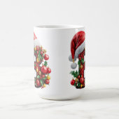 Festlich dekorierter Weihnachtsroter Buchstabe B Kaffeetasse (Mittel)