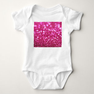 Festlich dunkles Rosa: Elegant Abstrakt. Baby Strampler