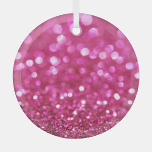Festlich dunkles Rosa: Elegant Abstrakt. Ornament Aus Glas