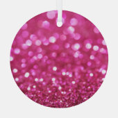 Festlich dunkles Rosa: Elegant Abstrakt. Ornament Aus Glas (Rückseite)