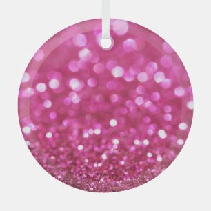 Festlich dunkles Rosa: Elegant Abstrakt. Ornament Aus Glas