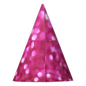 Festlich dunkles Rosa: Elegant Abstrakt. Partyhütchen (Rückseite)
