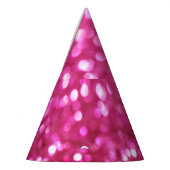 Festlich dunkles Rosa: Elegant Abstrakt. Partyhütchen (Links)