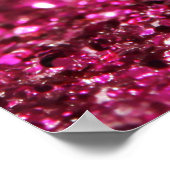 Festlich dunkles Rosa: Elegant Abstrakt. Poster (Ecke)