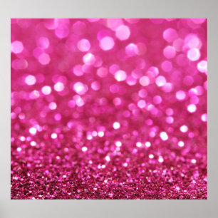 Festlich dunkles Rosa: Elegant Abstrakt. Poster