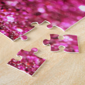 Festlich dunkles Rosa: Elegant Abstrakt. Puzzle (Seite)