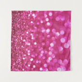 Festlich dunkles Rosa: Elegant Abstrakt. Wandteppich (Vorderseite (Horizontal))