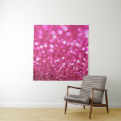 Festlich dunkles Rosa: Elegant Abstrakt. Wandteppich (Beispiel)