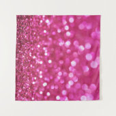 Festlich dunkles Rosa: Elegant Abstrakt. Wandteppich (Vorderseite (Horizontal))