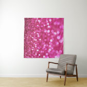 Festlich dunkles Rosa: Elegant Abstrakt. Wandteppich (Beispiel (Horizontal))
