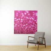 Festlich dunkles Rosa: Elegant Abstrakt. Wandteppich (Beispiel)