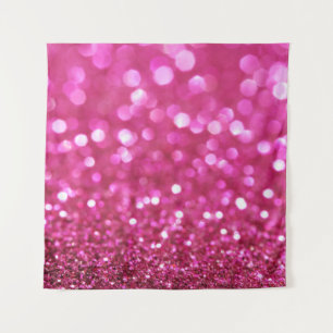 Festlich dunkles Rosa: Elegant Abstrakt. Wandteppich