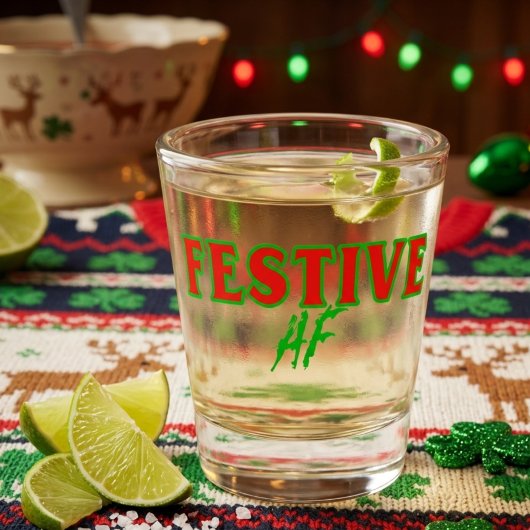 Festlich extrem Weihnachts Schnapsglas