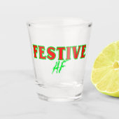 Festlich extrem Weihnachts Schnapsglas (Vorderseite)