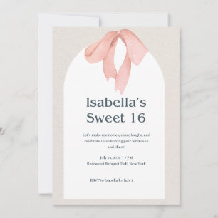 "Festlich feiern – Elegante Sweet 16 Einladung"