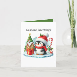 Festlich Frohe Weihnachtspenguin Feiertagskarte