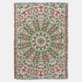 Festlich Funky Boho Hippie Weihnachts Kaleidoskop Decke (Vorderseite Vertikal)