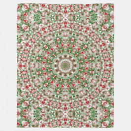 Festlich Funky Boho Hippie Weihnachts Kaleidoskop Fleecedecke