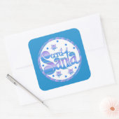 Festlich Geheimticker Santa Holisay Quadratischer Aufkleber (Umschlag)