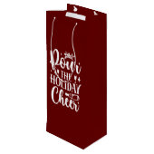 festlich geschenktüte für weinflaschen (Rückseite Schrägansicht)