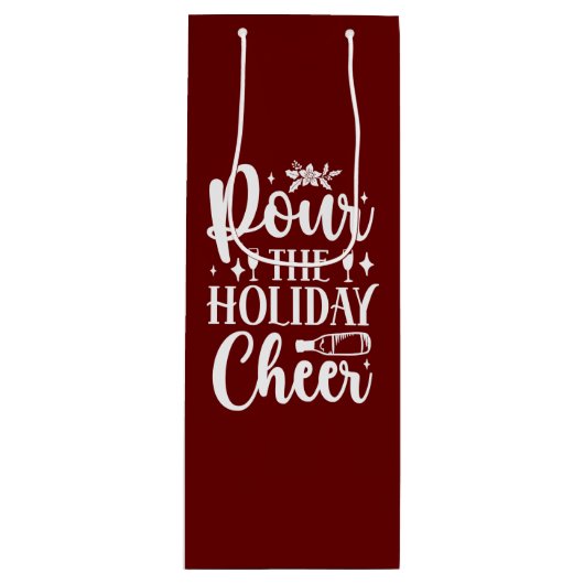 festlich geschenktüte für weinflaschen (Vorderseite)