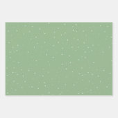 Festlich Grün frohe Weihnachtsbaum Wasserfarbe Geschenkpapier Set (Vorderseite 2)