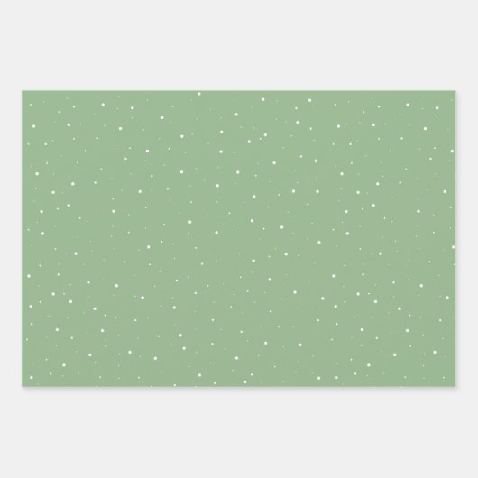 Festlich Grün frohe Weihnachtsbaum Wasserfarbe Geschenkpapier Set (Vorderseite 2)