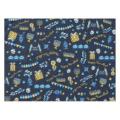 Festlich Hanukkah Personalisiert Menorah Dreidel Tischdecke (Vorderseite (Horizontal))