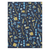 Festlich Hanukkah Personalisiert Menorah Dreidel Tischdecke (Vorderseite)