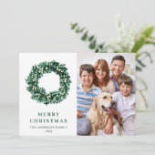 Festlich Holly Kreath Weihnachten 3 FOTO Gruß (Stehend Vorderseite)