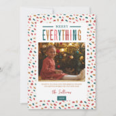 Festlich Merry Alles 4 Foto Feiertagskarte (Vorderseite)