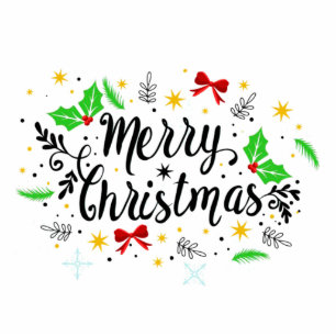 Festlich Merry Christmas Napkins Fotoskulptur Ornament