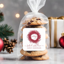 Festlich modern gebacken mit Liebe Red Berry Kranz