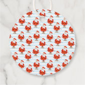 Festlich Niedlicher Weihnachtsmann Geschenkanhänger (Rückseite)